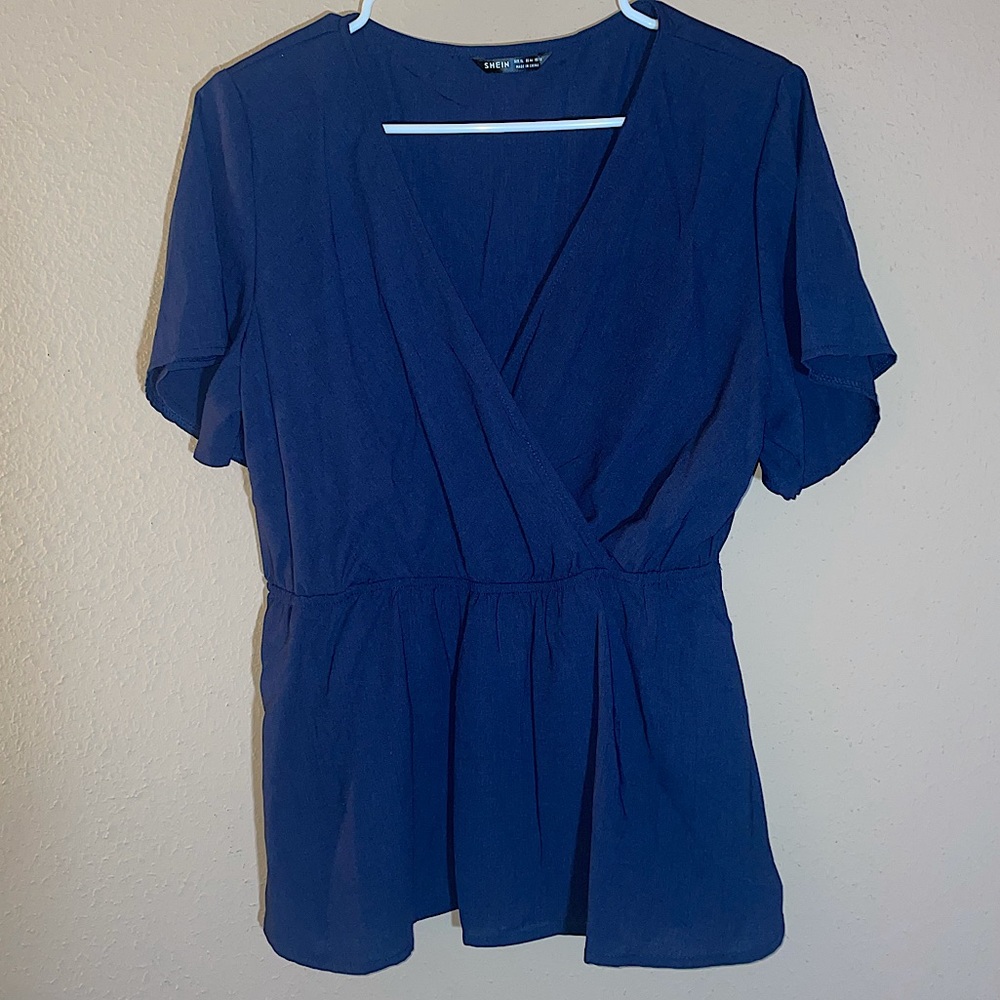 Navy blue blouse